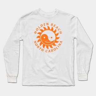 Holden Beach, NC Summertime Vacationing Yin Yang Sun Long Sleeve T-Shirt